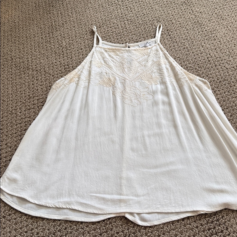 Love on the hanger flowy tank top.